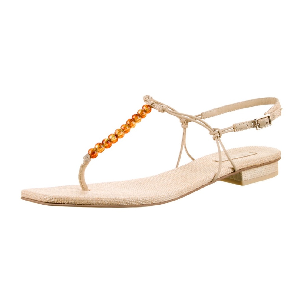 *NEW* CULT GAIA beaded t-strap sandals